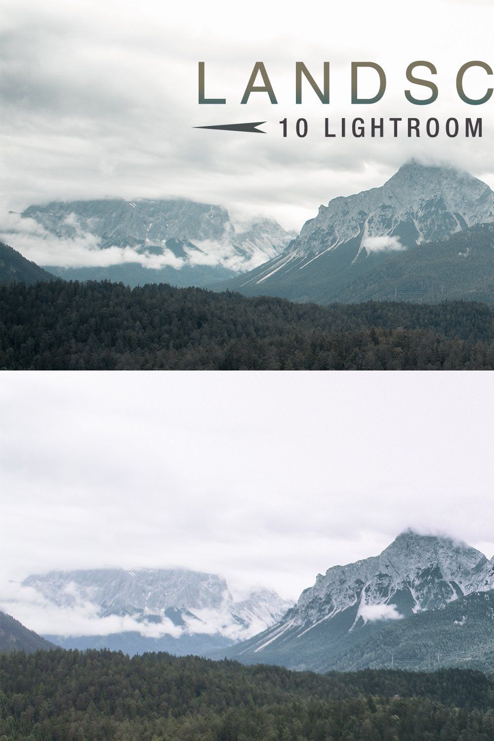 Landscapes - Lightroom Presets pinterest preview image.