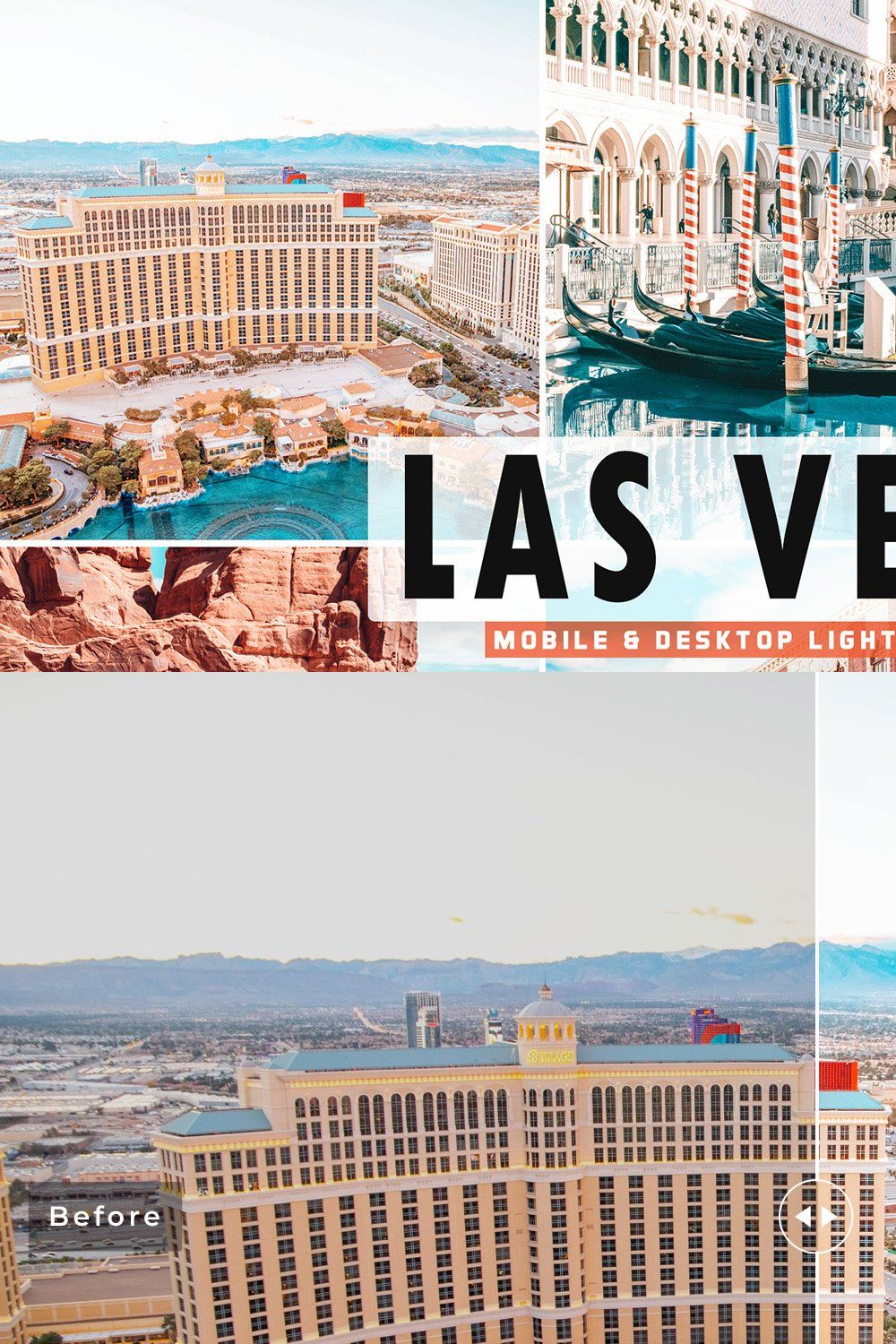 Las Vegas Pro Lightroom Presets pinterest preview image.