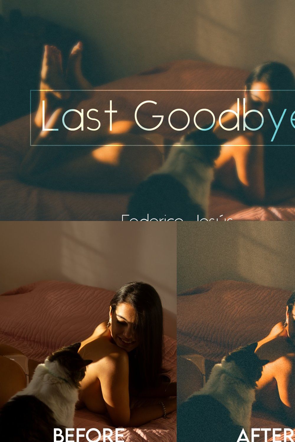 Last Goodbye - PS and LR Presets pinterest preview image.