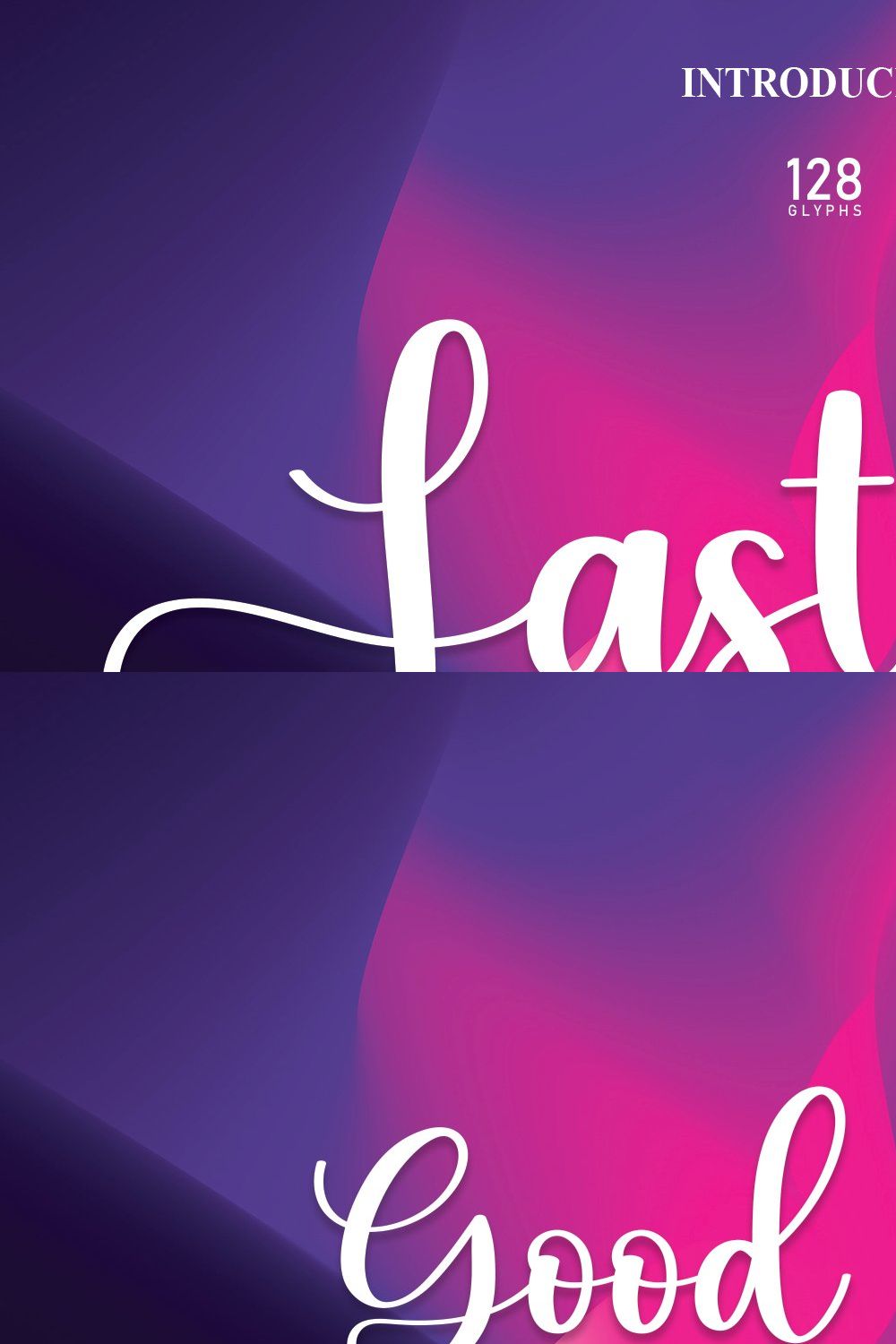 Lasting | Script Font pinterest preview image.