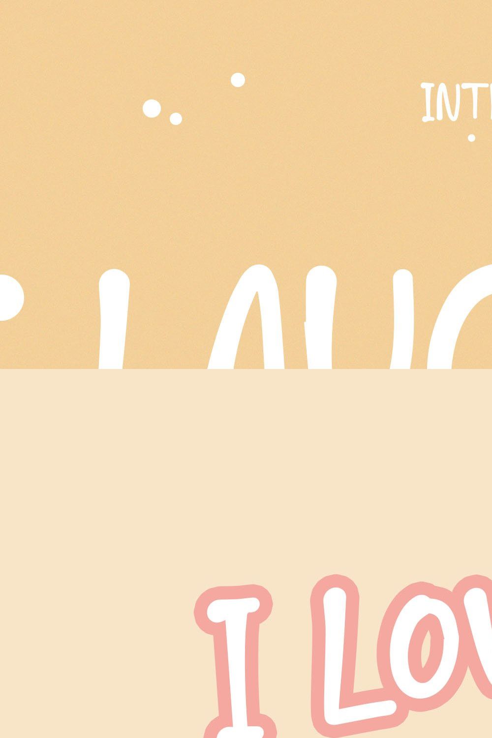 LAUGHIES - Playful Handwritten Font pinterest preview image.