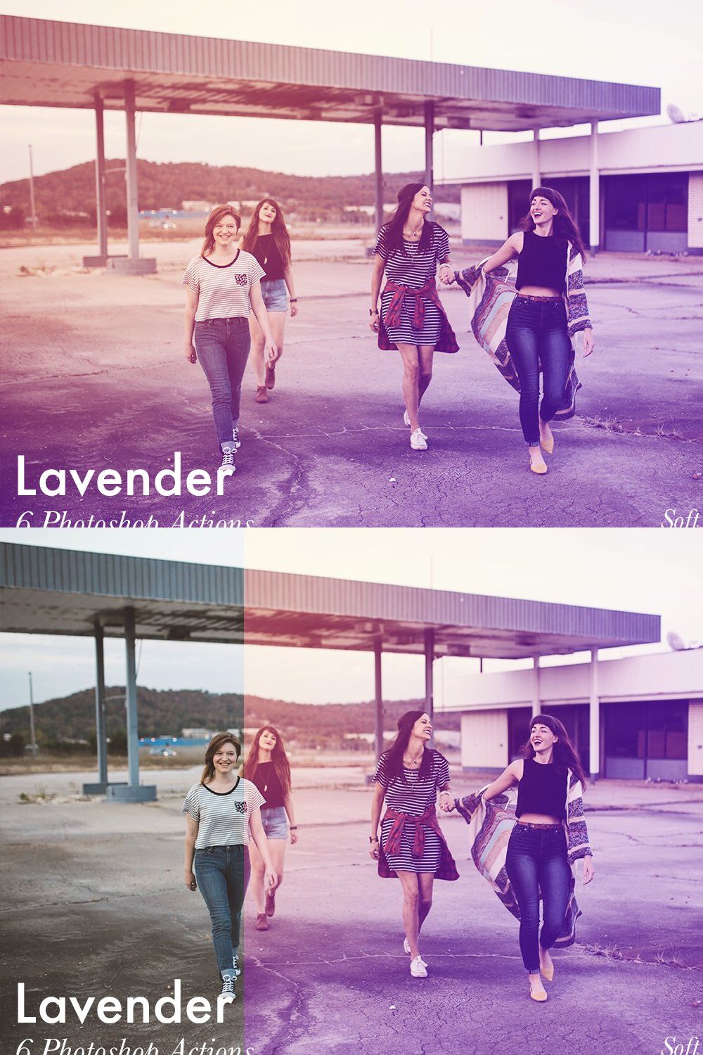 Lavender - 6 Professional PS Actions pinterest preview image.