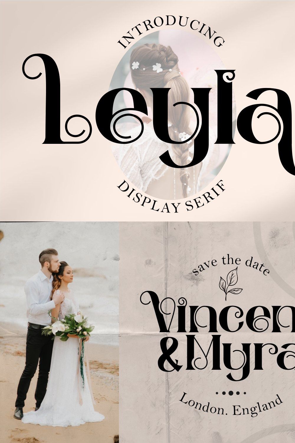 Layla - Display Serif Font pinterest preview image.