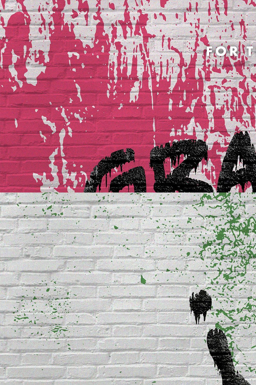 Leaking Graffiti Text Effect pinterest preview image.