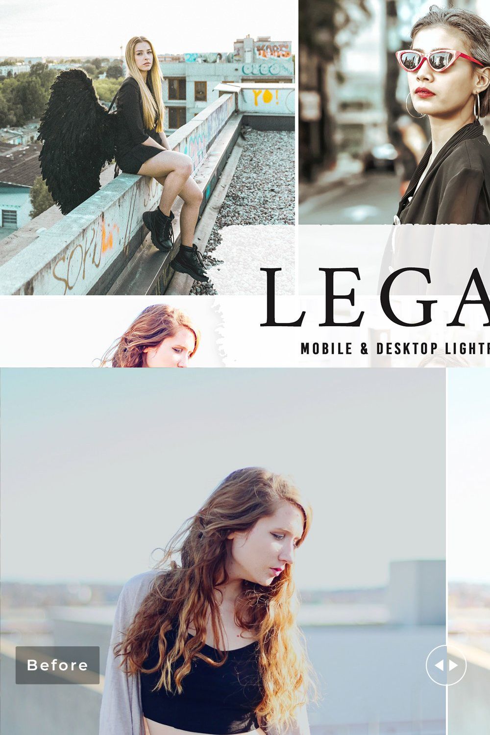 Legacy Pro Lightroom Presets pinterest preview image.