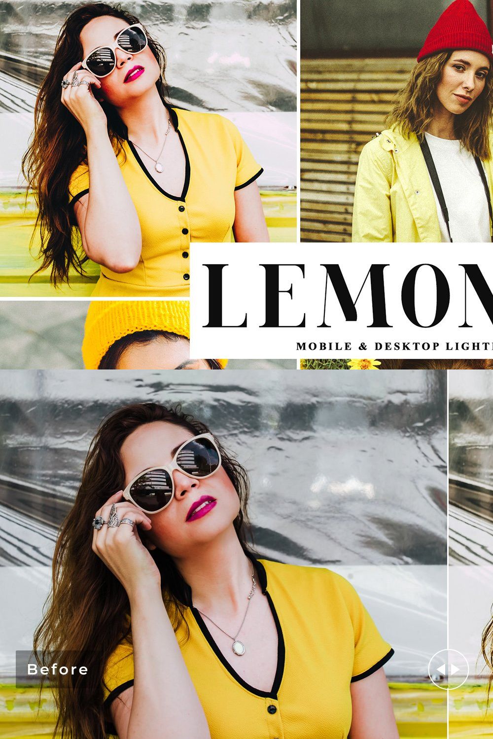 Lemonade Lightroom Presets Pack pinterest preview image.