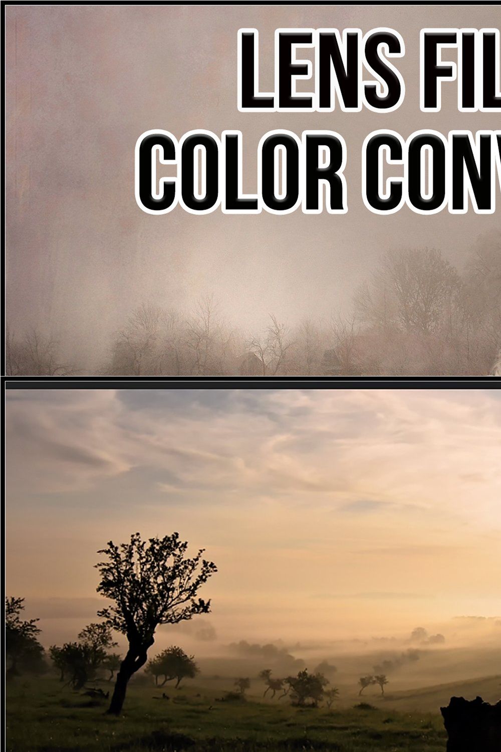 Lens Color Conversion Filters pinterest preview image.