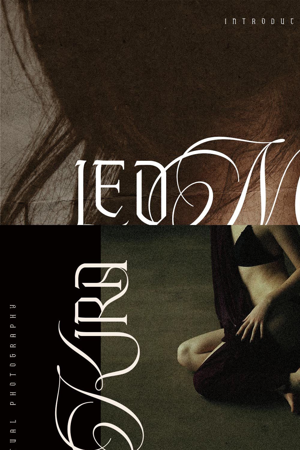 Leomarle Typeface pinterest preview image.