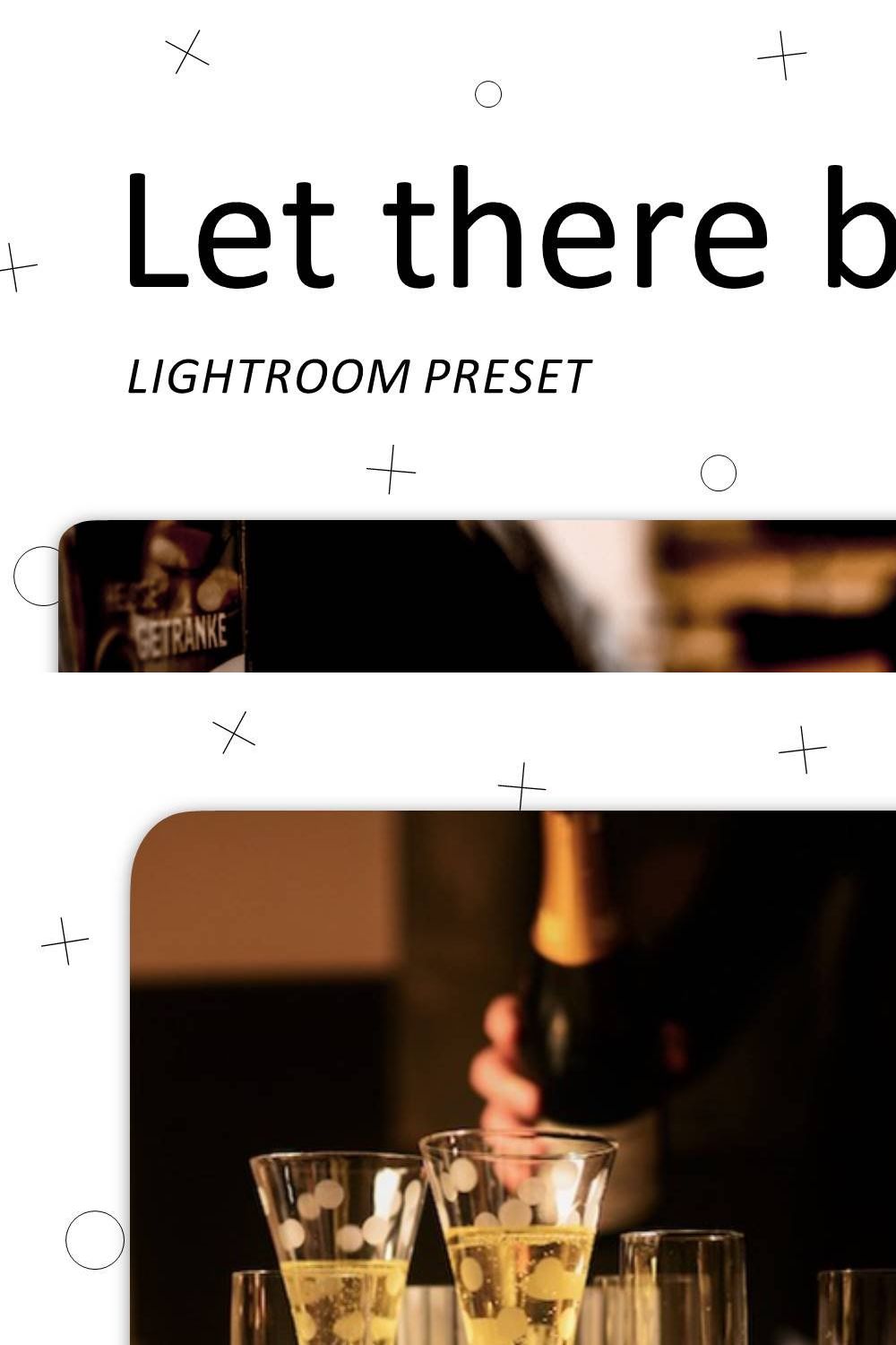 Let There Be Light Lightroom Presets pinterest preview image.