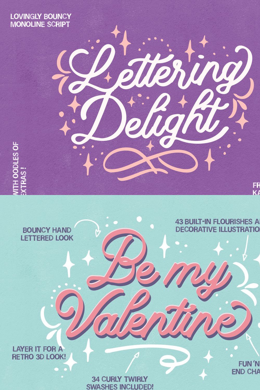 Lettering Delight (New Update!) pinterest preview image.