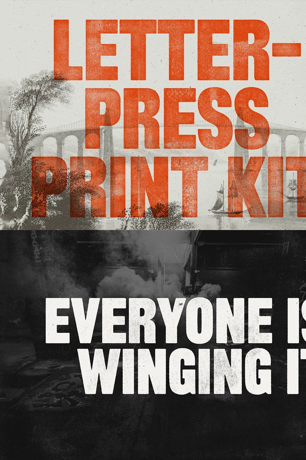 Letterpress Print Kit pinterest preview image.