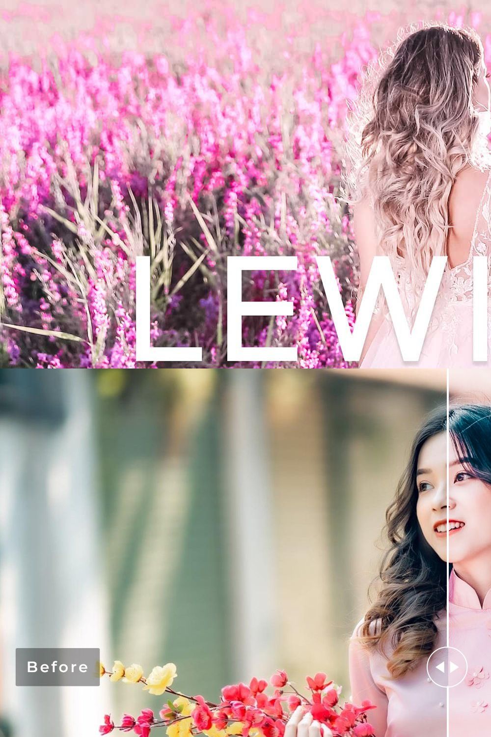 Lewisia Pro Lightroom Presets pinterest preview image.