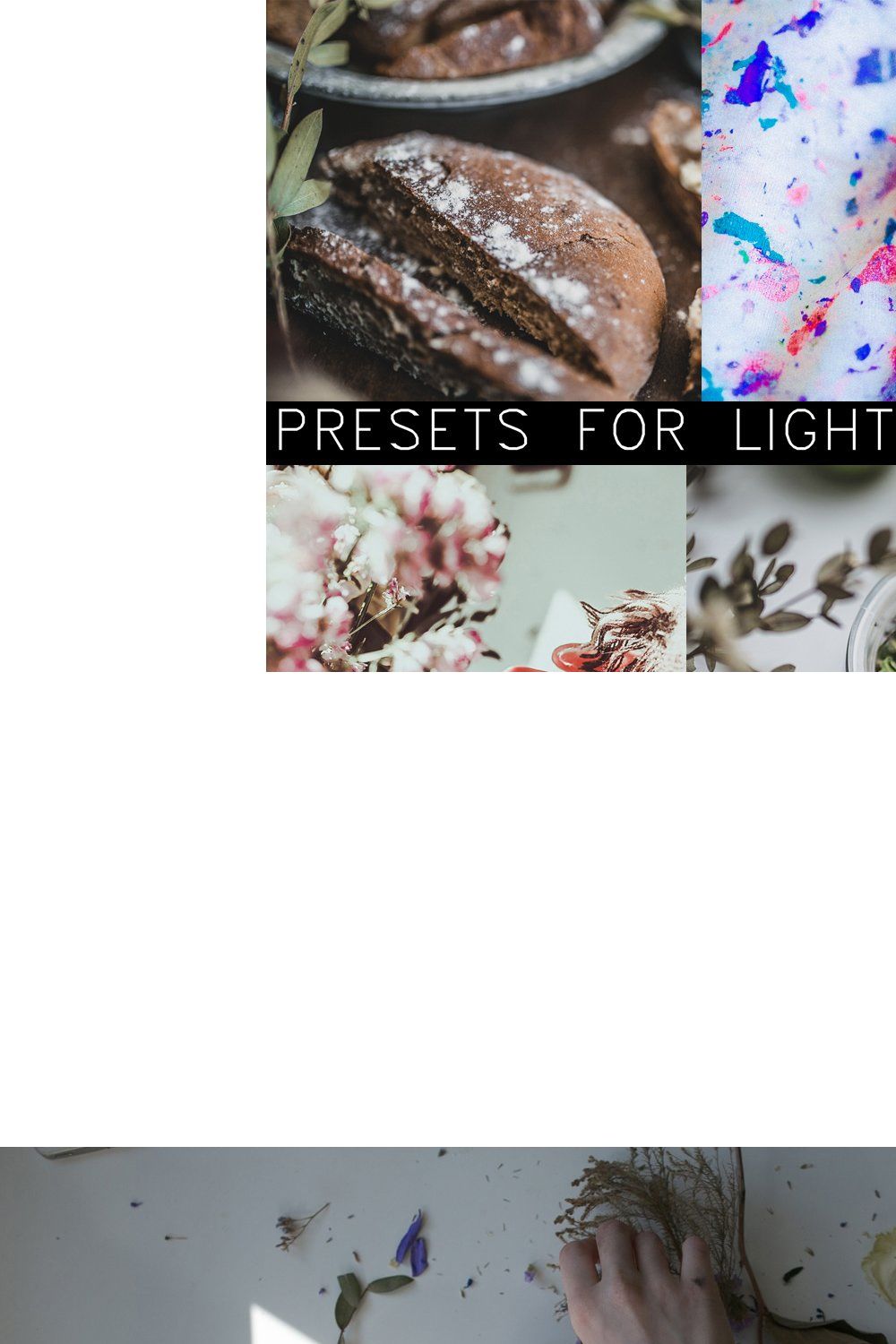 Lifestyle- 12 presets for LR pinterest preview image.