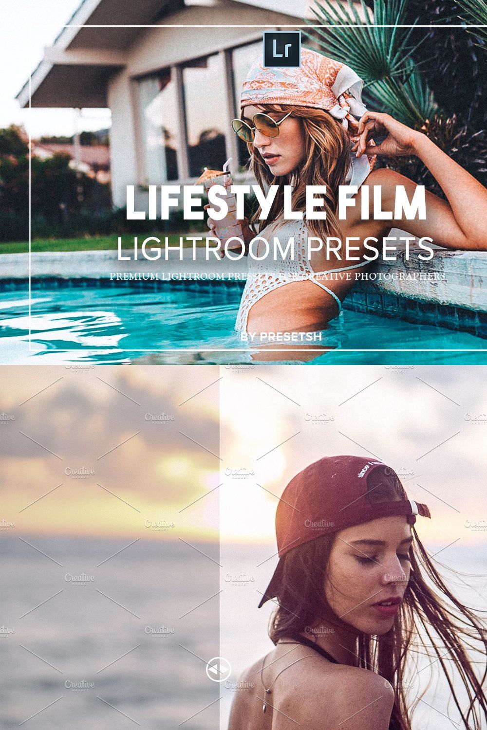 Lifestyle Film Lightroom Presets pinterest preview image.