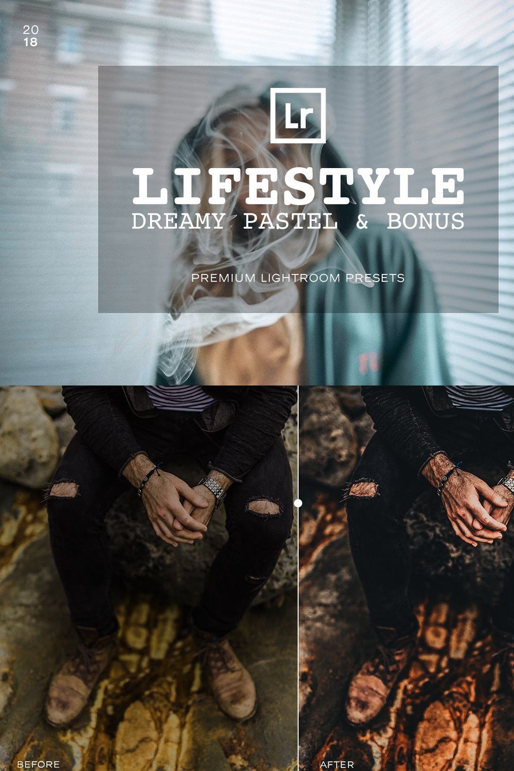 Lifestyle Lightroom Presets pinterest preview image.