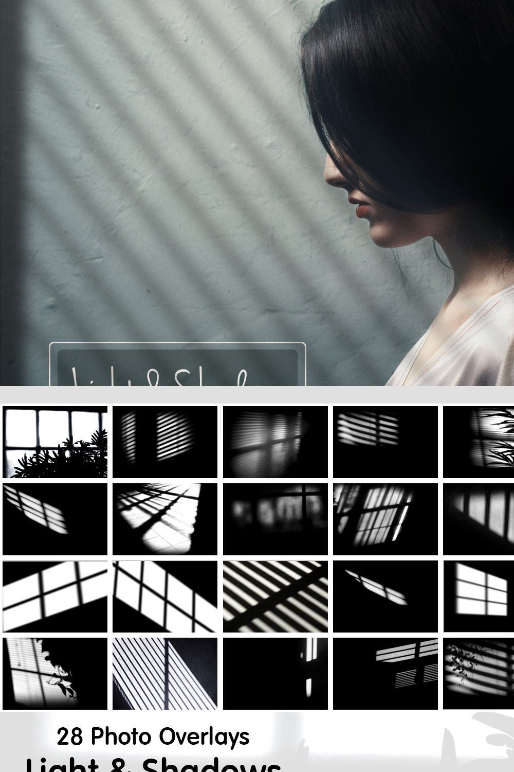 Light and Shadows. Window overlays pinterest preview image.