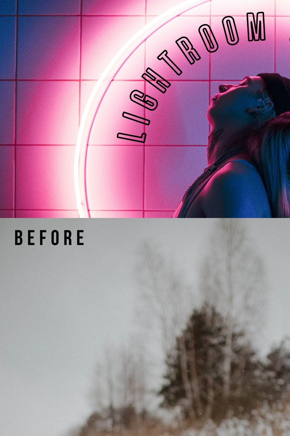 Lightroom Overlays Bundle pinterest preview image.