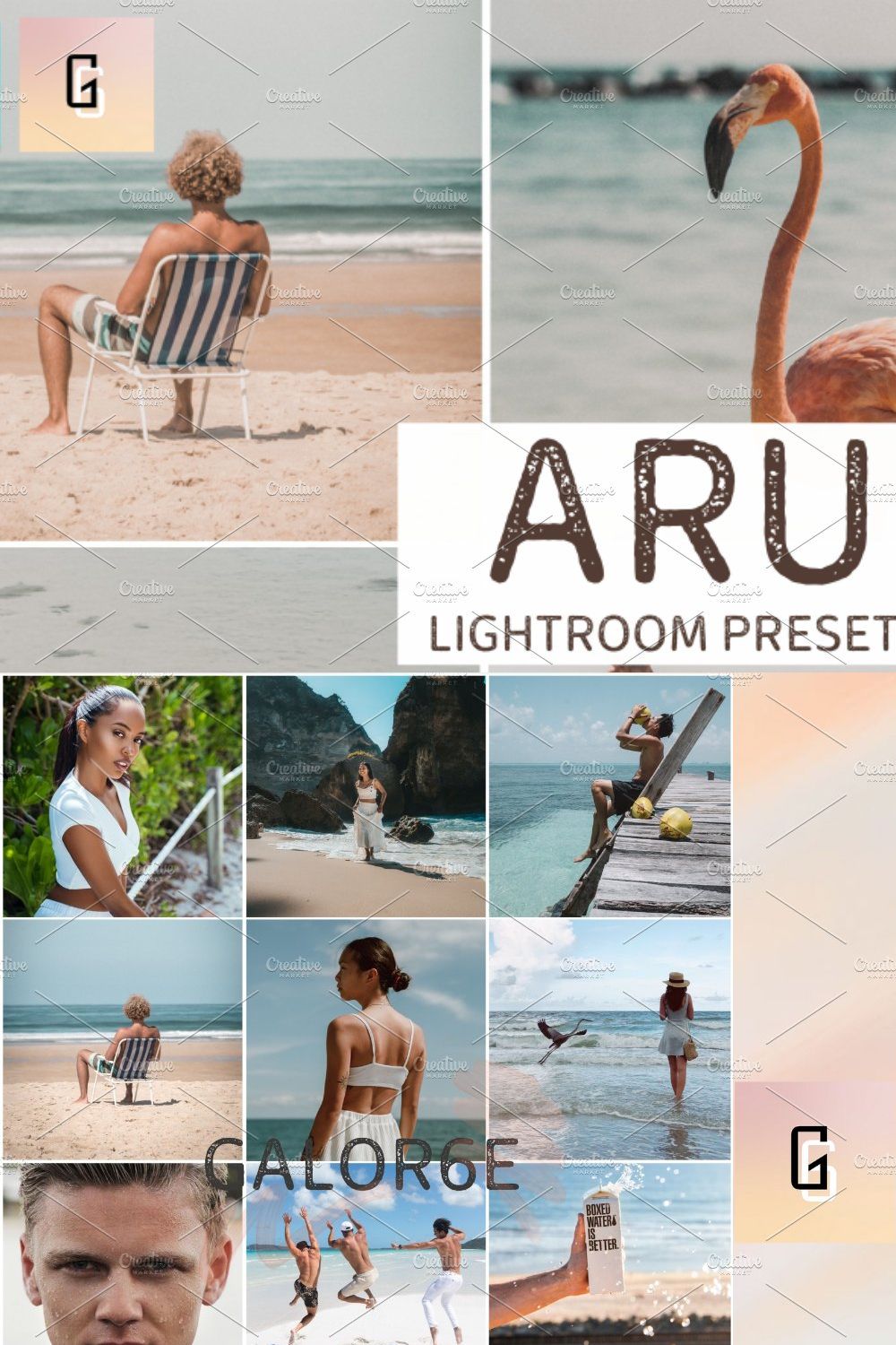 Lightroom Preset ARUBA by GALOR6E pinterest preview image.