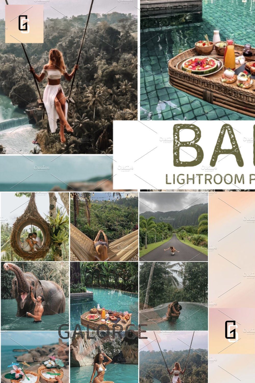 Lightroom Preset BALI by GALOR6E pinterest preview image.