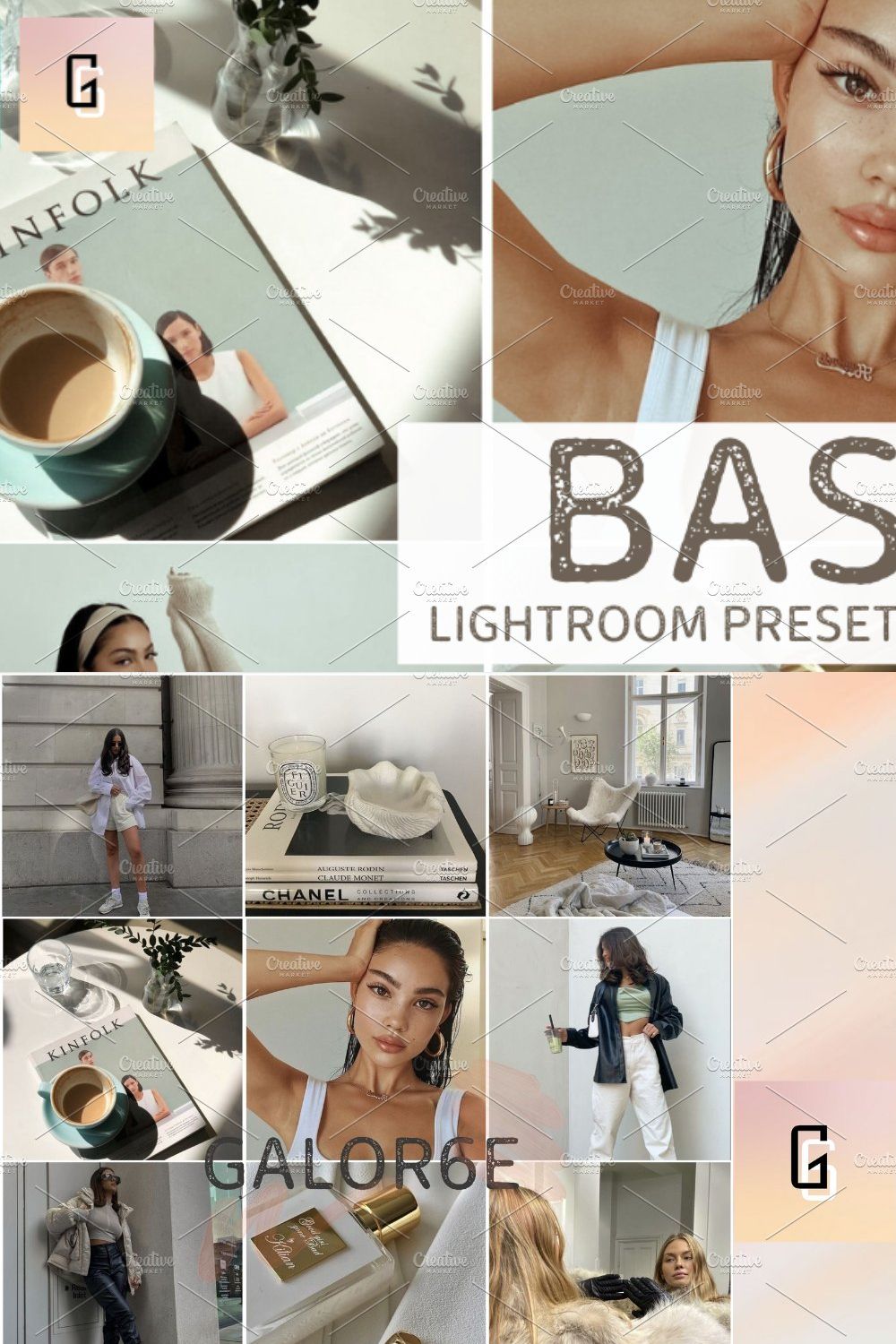 Lightroom Preset BASIC by GALOR6E pinterest preview image.