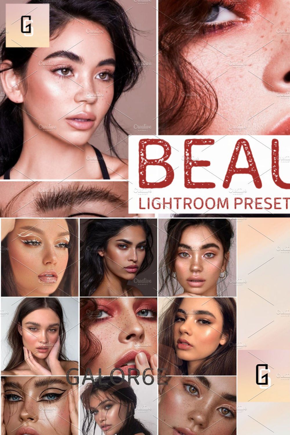 Lightroom Preset BEAUTY by GALOR6E pinterest preview image.