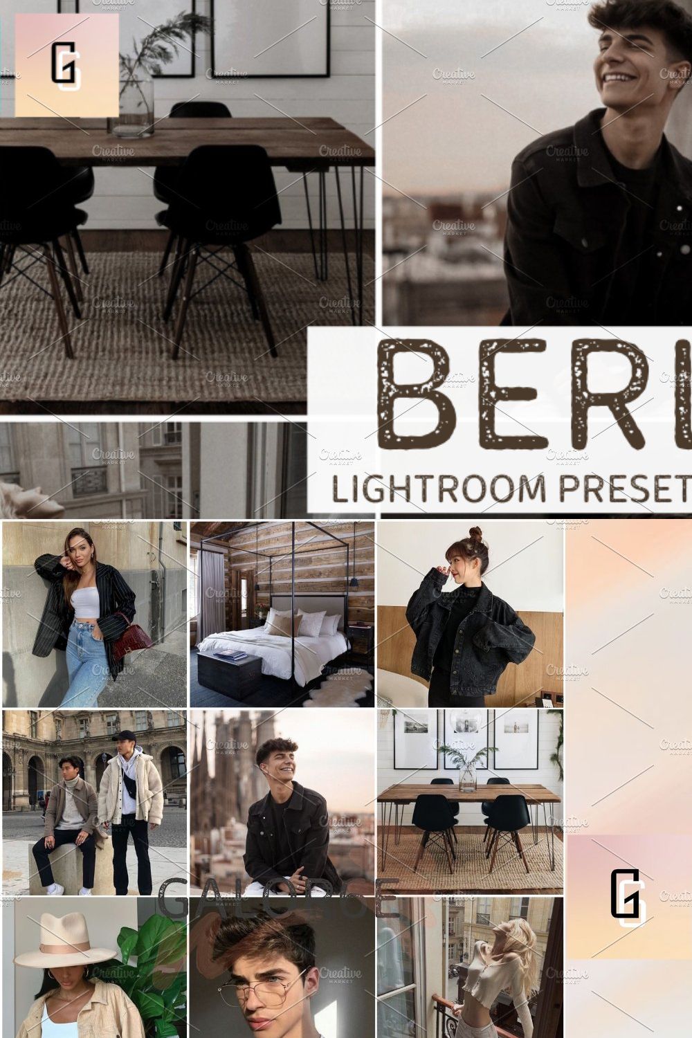 Lightroom Preset BERLIN by GALOR6E pinterest preview image.