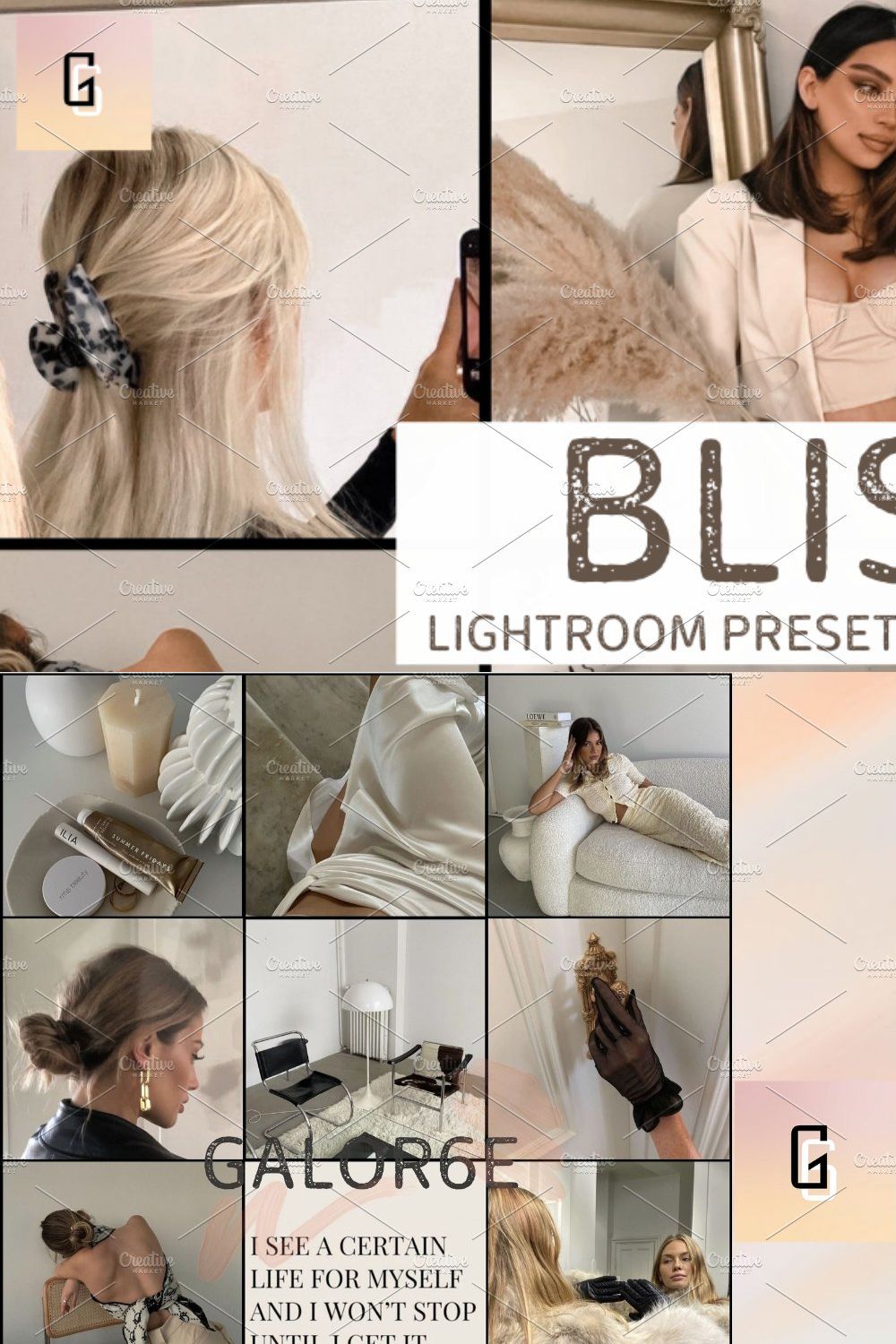 Lightroom Preset BLISS by GALOR6E pinterest preview image.