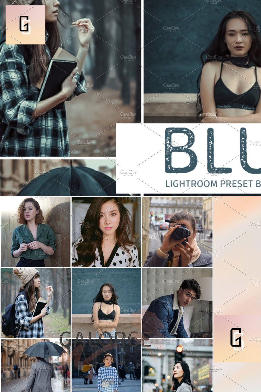 Lightroom Preset BLUE by GALOR6E pinterest preview image.