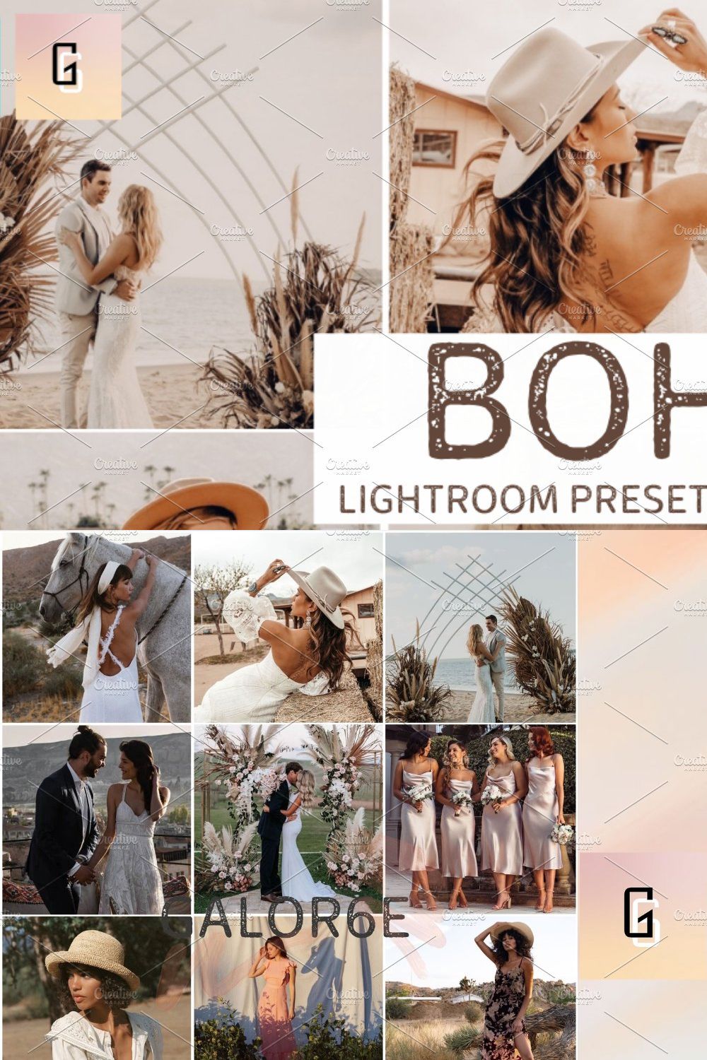 Lightroom Preset BOHO by GALOR6E pinterest preview image.