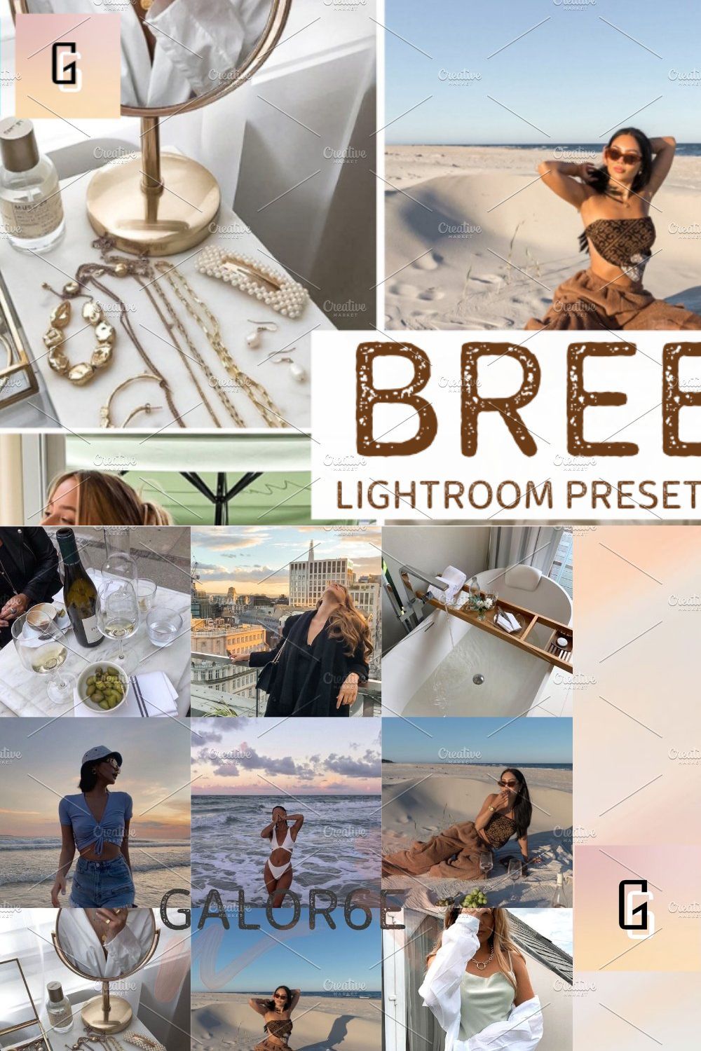 Lightroom Preset BREEZY by GALOR6E pinterest preview image.