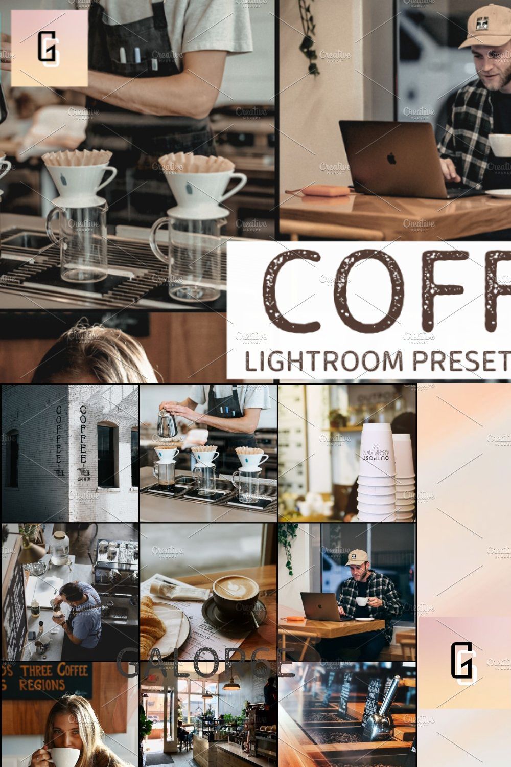 Lightroom Preset COFFEE by GALOR6E pinterest preview image.