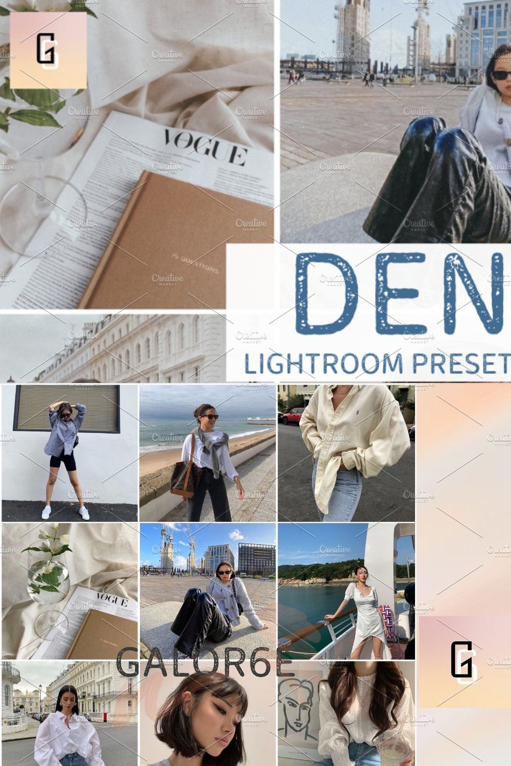 Lightroom Preset DENIM by GALOR6E pinterest preview image.