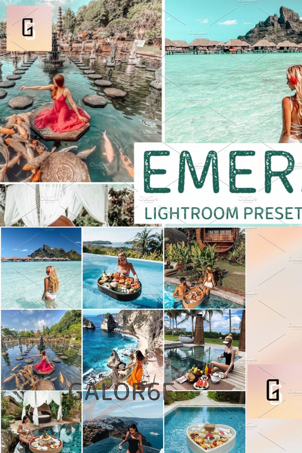 Lightroom Preset EMERALD by GALOR6E pinterest preview image.