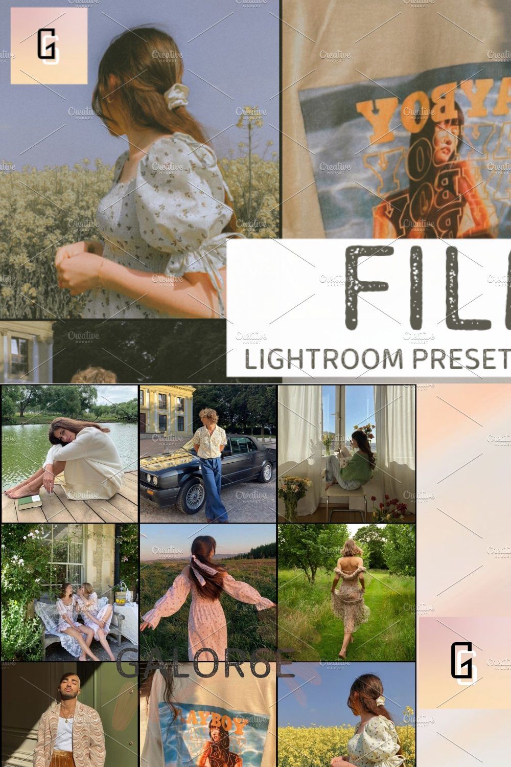 Lightroom Preset FILM by GALOR6E pinterest preview image.