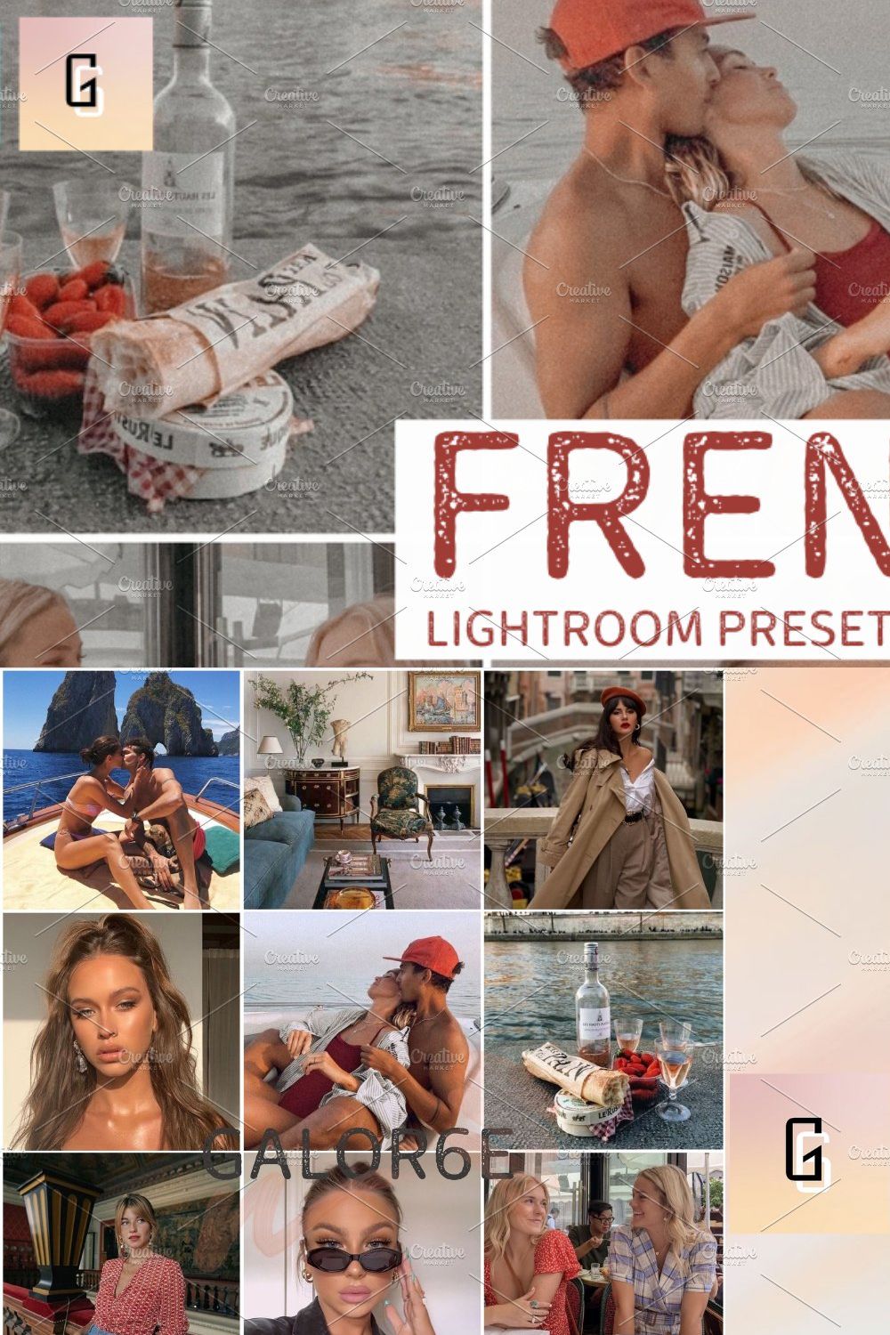 Lightroom Preset FRENCH by GALOR6E pinterest preview image.