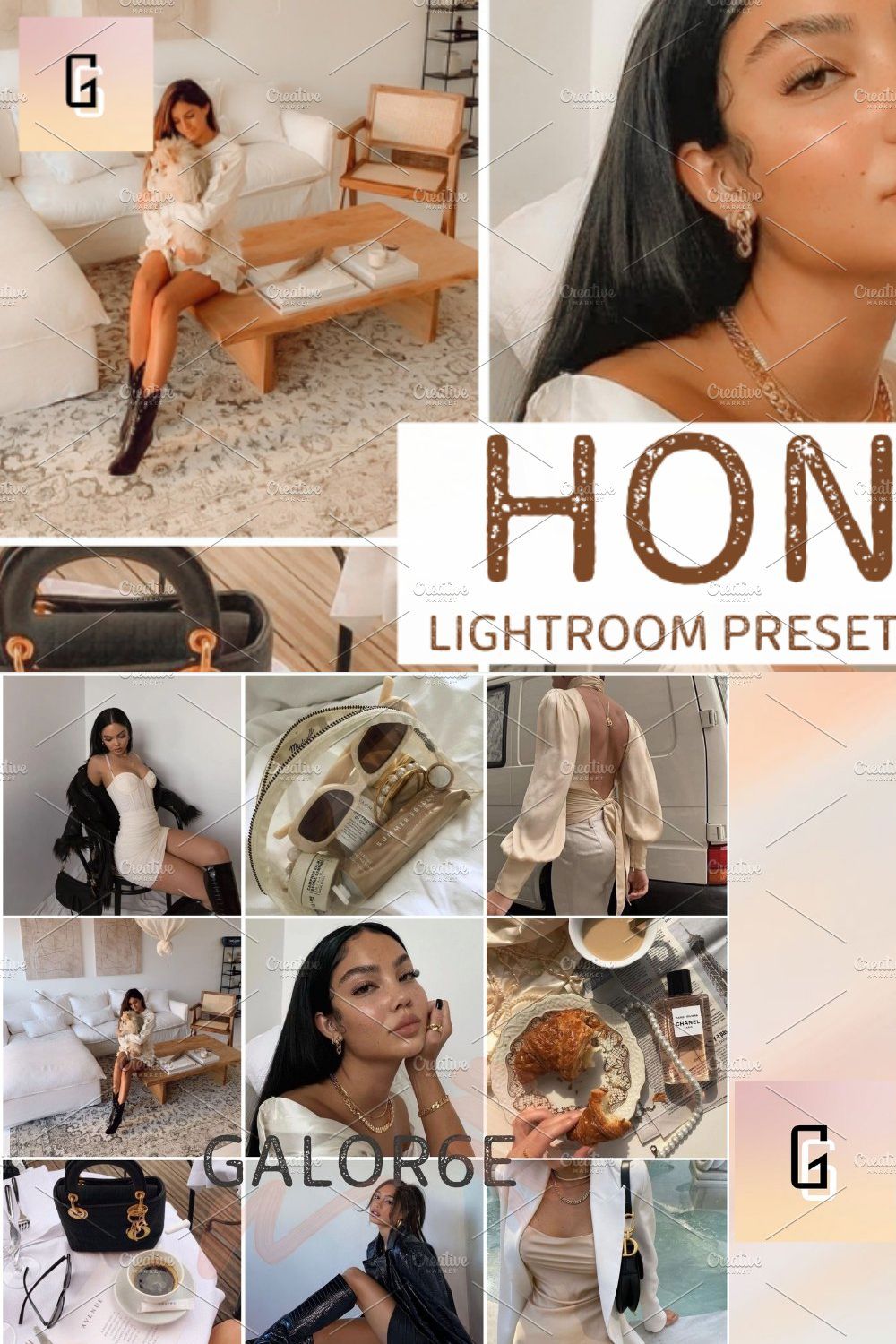 Lightroom Preset HONEY by GALOR6E pinterest preview image.