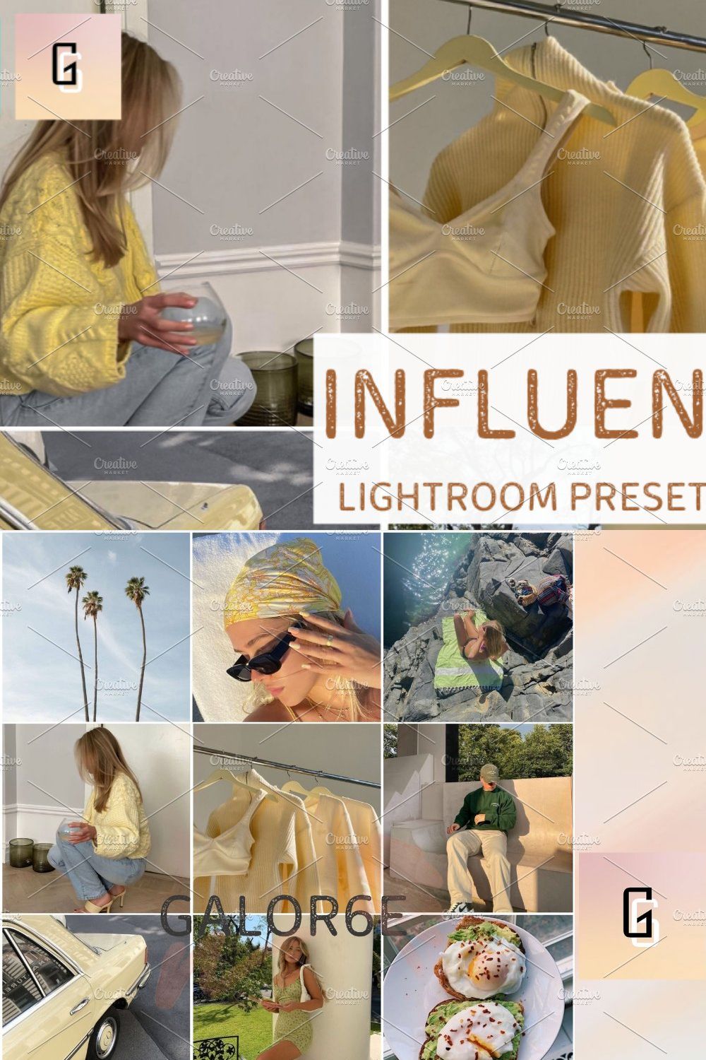 Lightroom Preset INFLUENCER GALOR6E pinterest preview image.