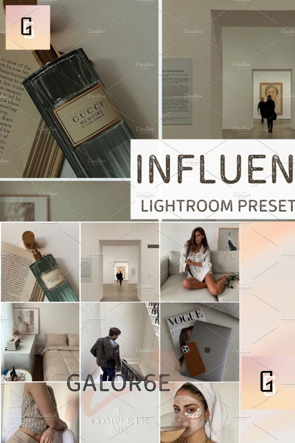 Lightroom Preset INFLUENCER GALOR6E pinterest preview image.