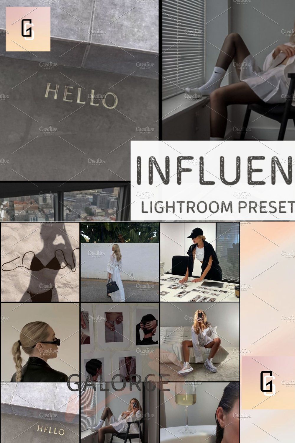 Lightroom Preset INFLUENCER GALOR6E pinterest preview image.