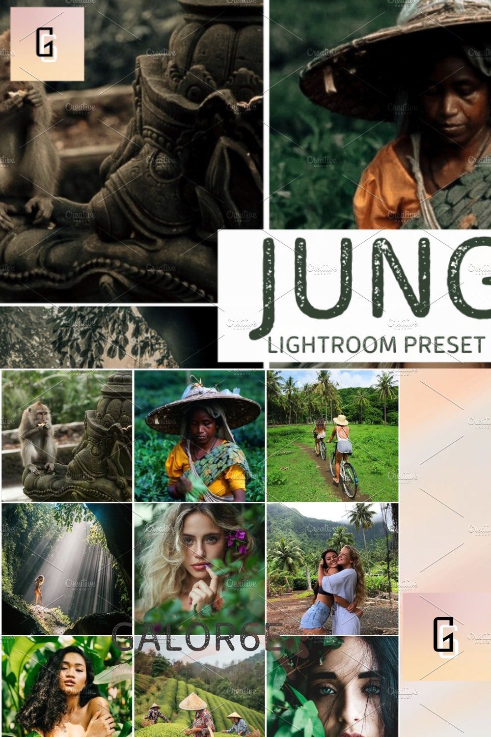 Lightroom Preset JUNGLE by GALOR6E pinterest preview image.