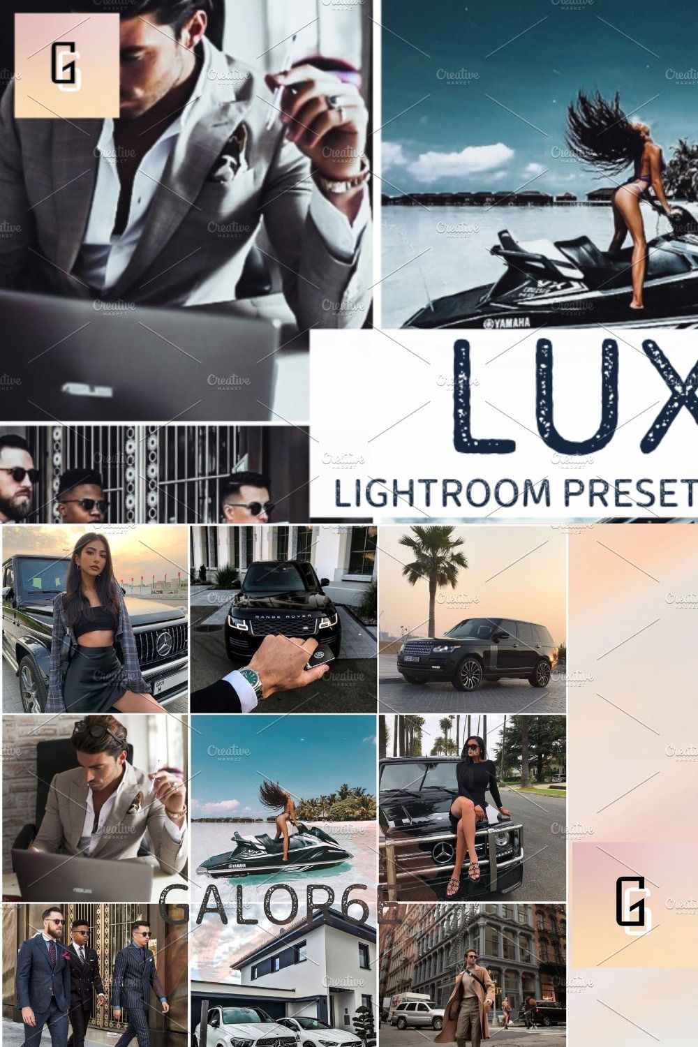 Lightroom Preset LUXE by GALOR6E pinterest preview image.