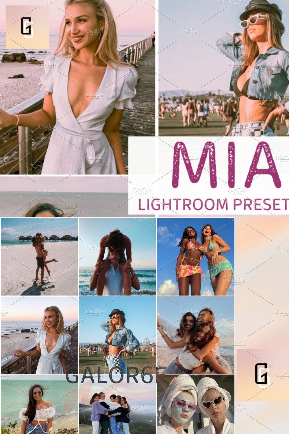 Lightroom Preset MIAMI by GALOR6E pinterest preview image.