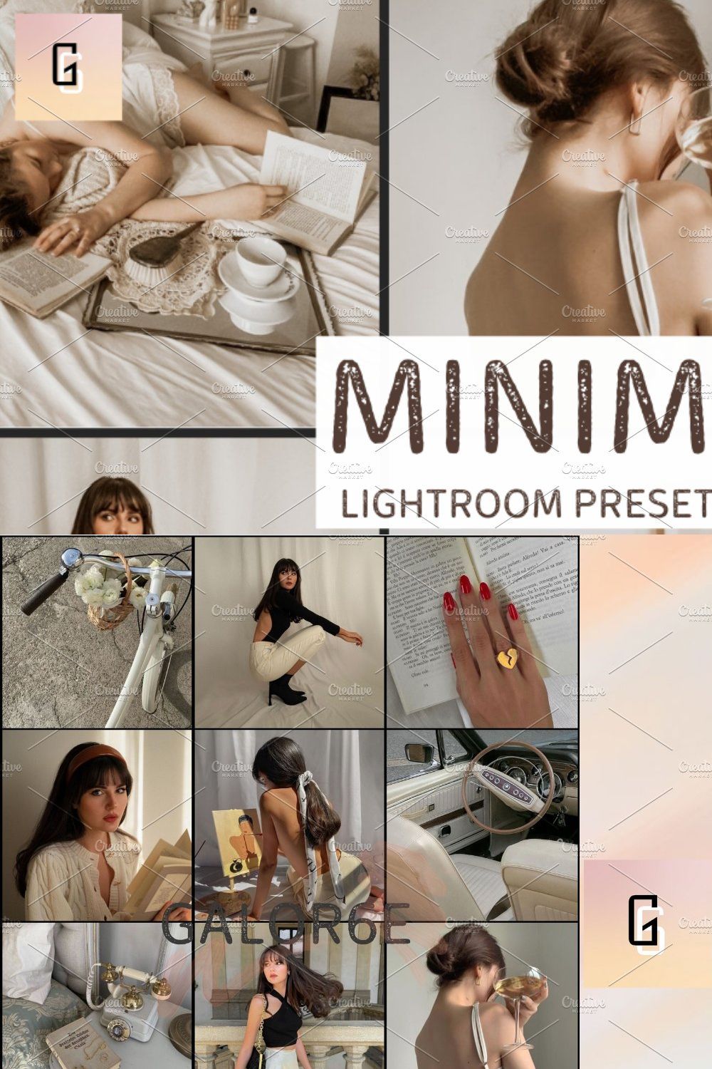 Lightroom Preset MINIMAL by GALOR6E pinterest preview image.