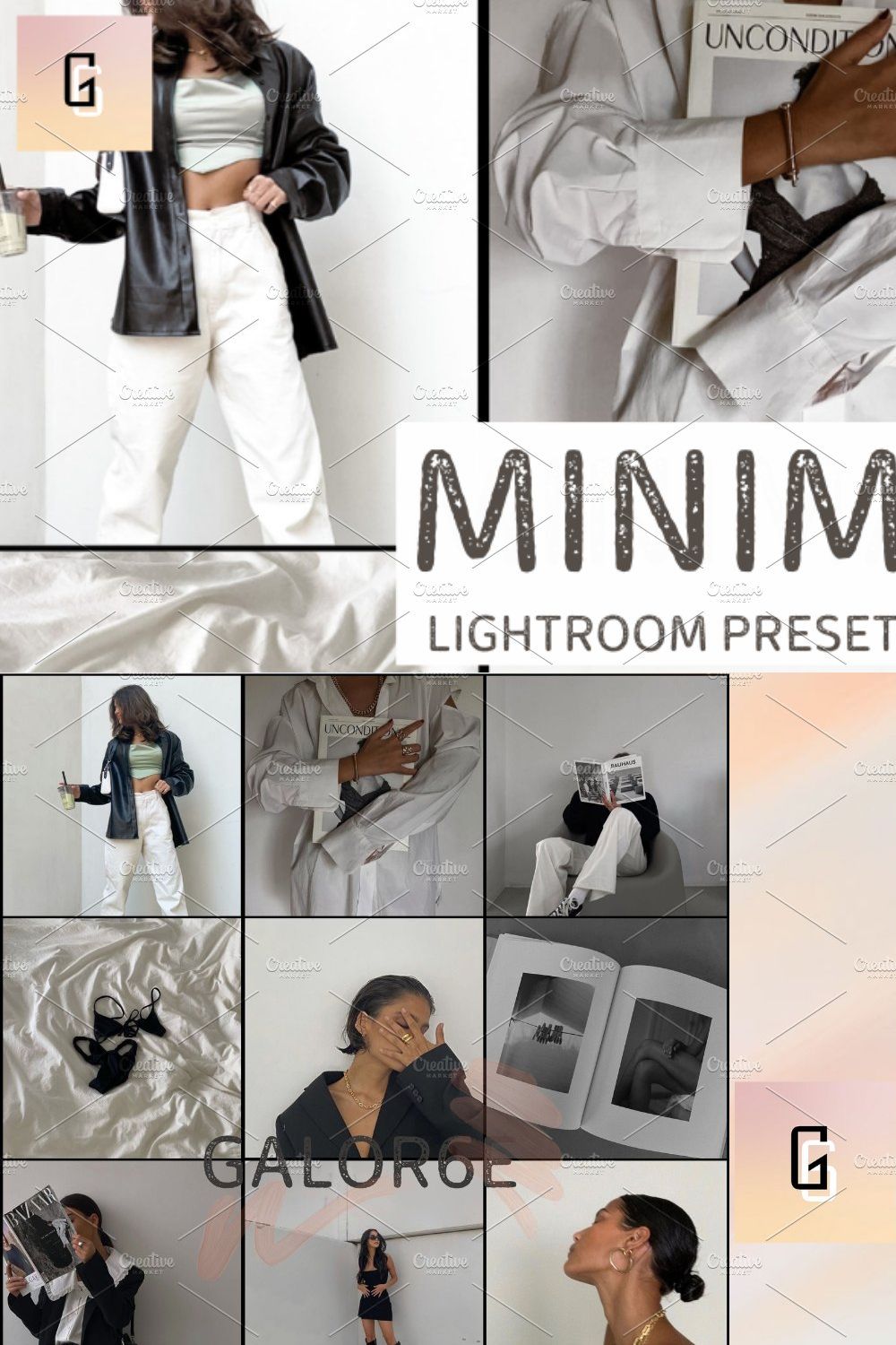 Lightroom Preset MINIMAL by GALOR6E pinterest preview image.