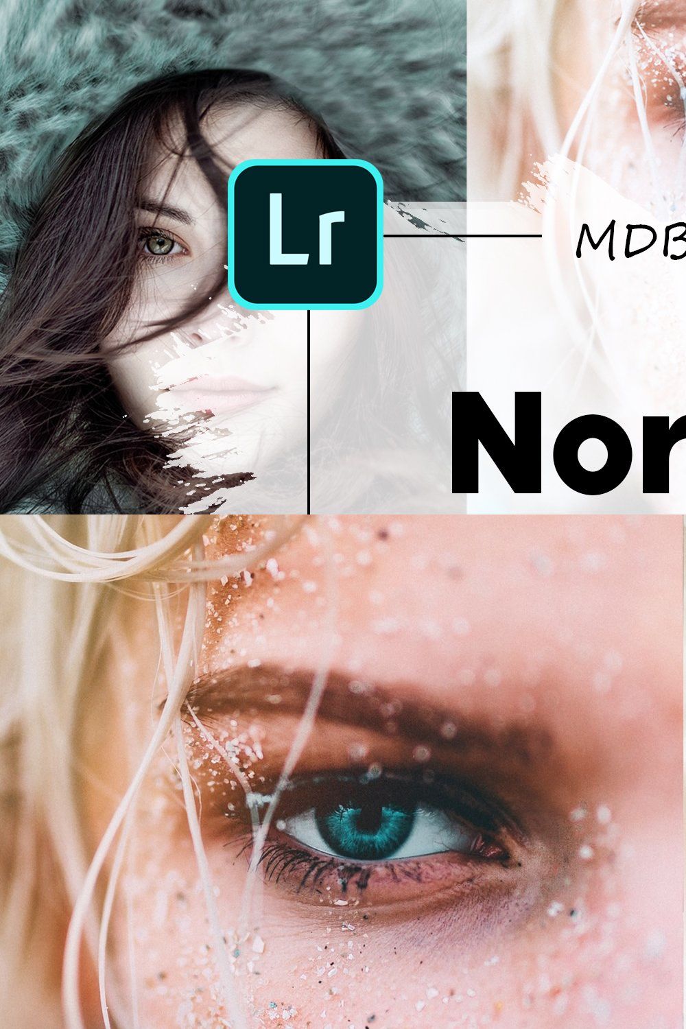 Lightroom Preset, Nordic Skin, Mobil pinterest preview image.