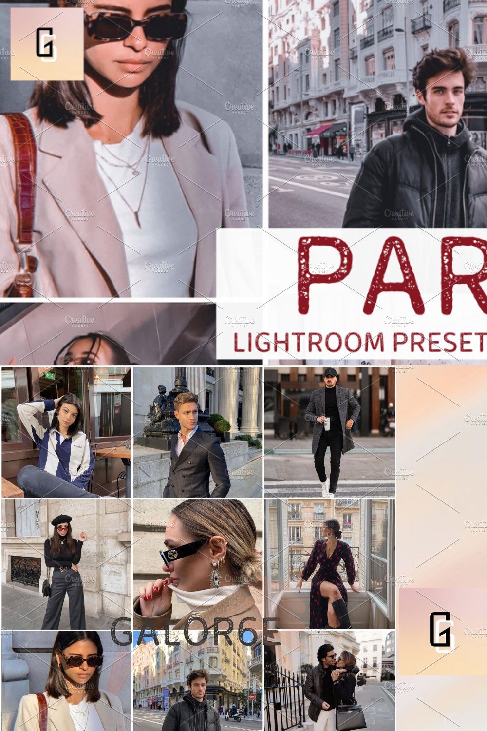 Lightroom Preset PARIS by GALOR6E pinterest preview image.