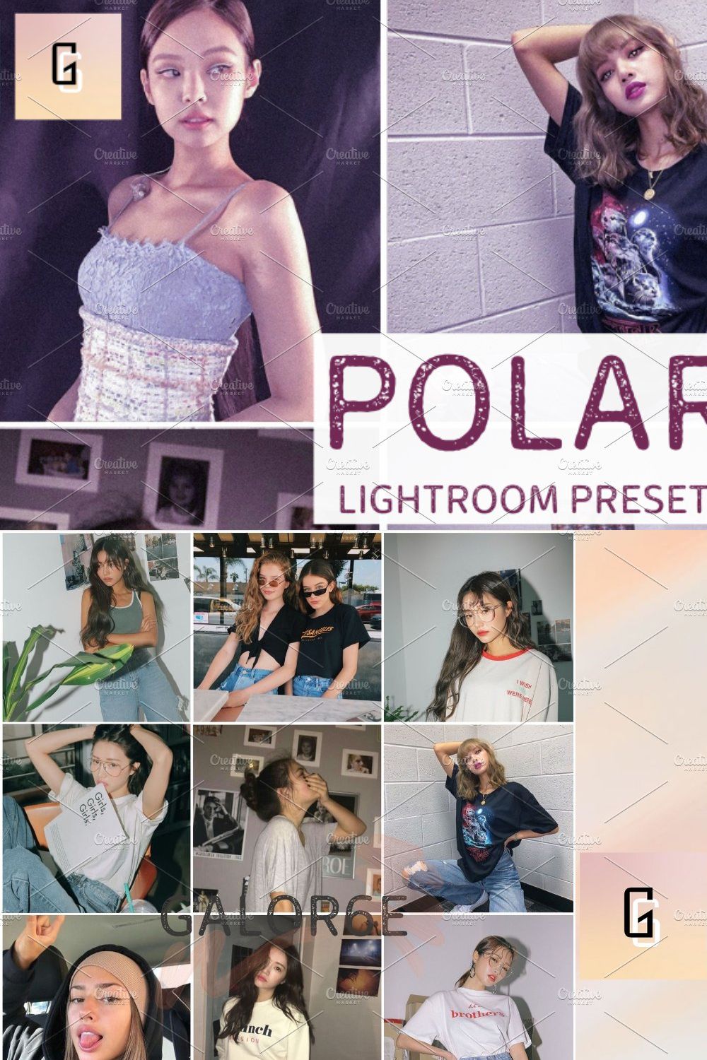 Lightroom Preset POLAROID by GALOR6E pinterest preview image.