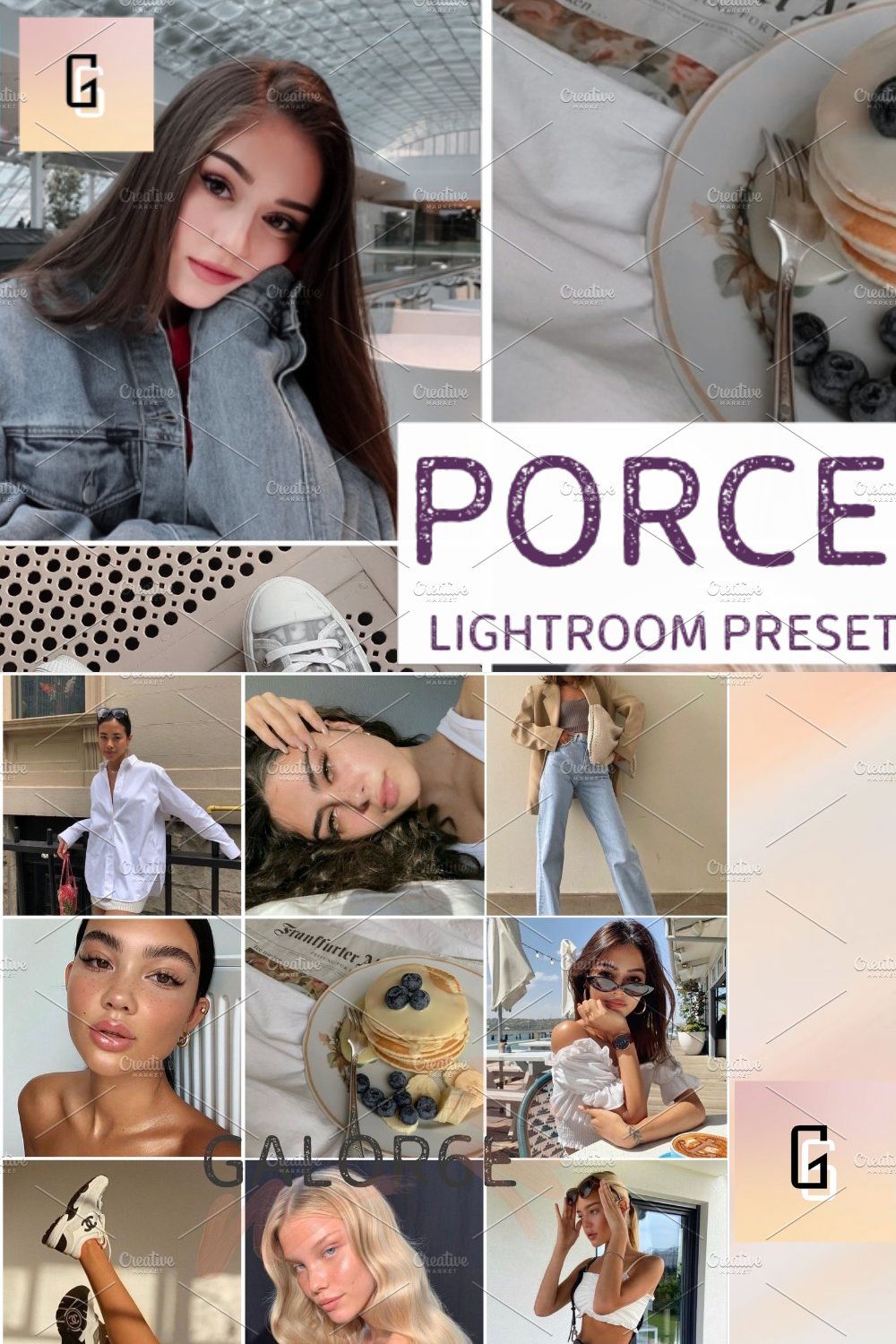 Lightroom Preset PORCELAIN - GALOR6E pinterest preview image.