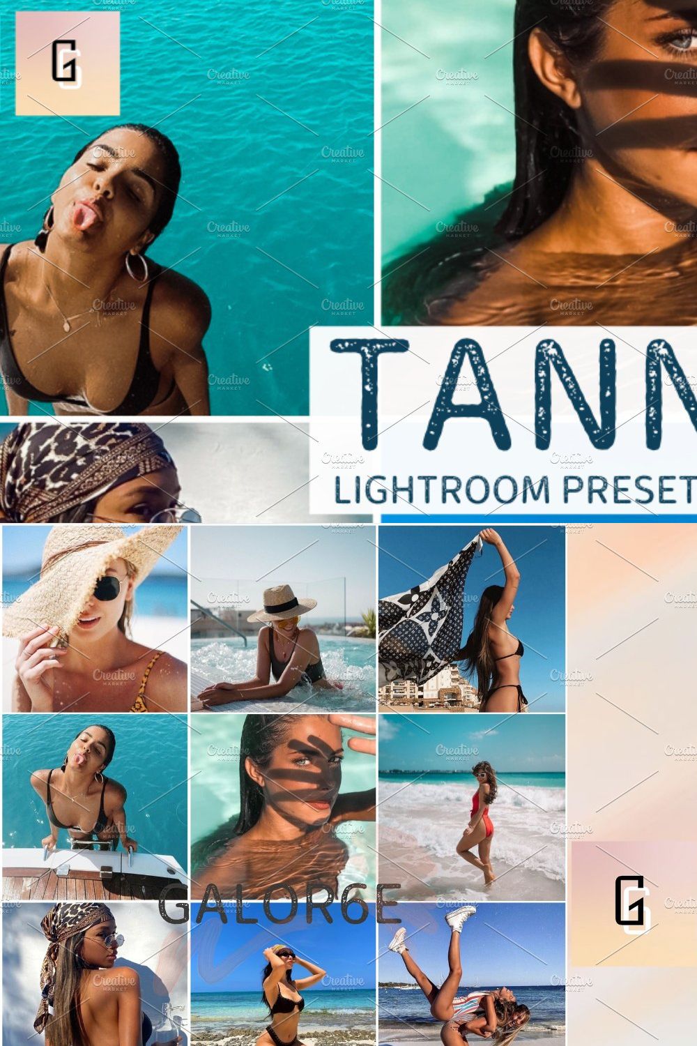 Lightroom Preset TANNED by GALOR6E pinterest preview image.