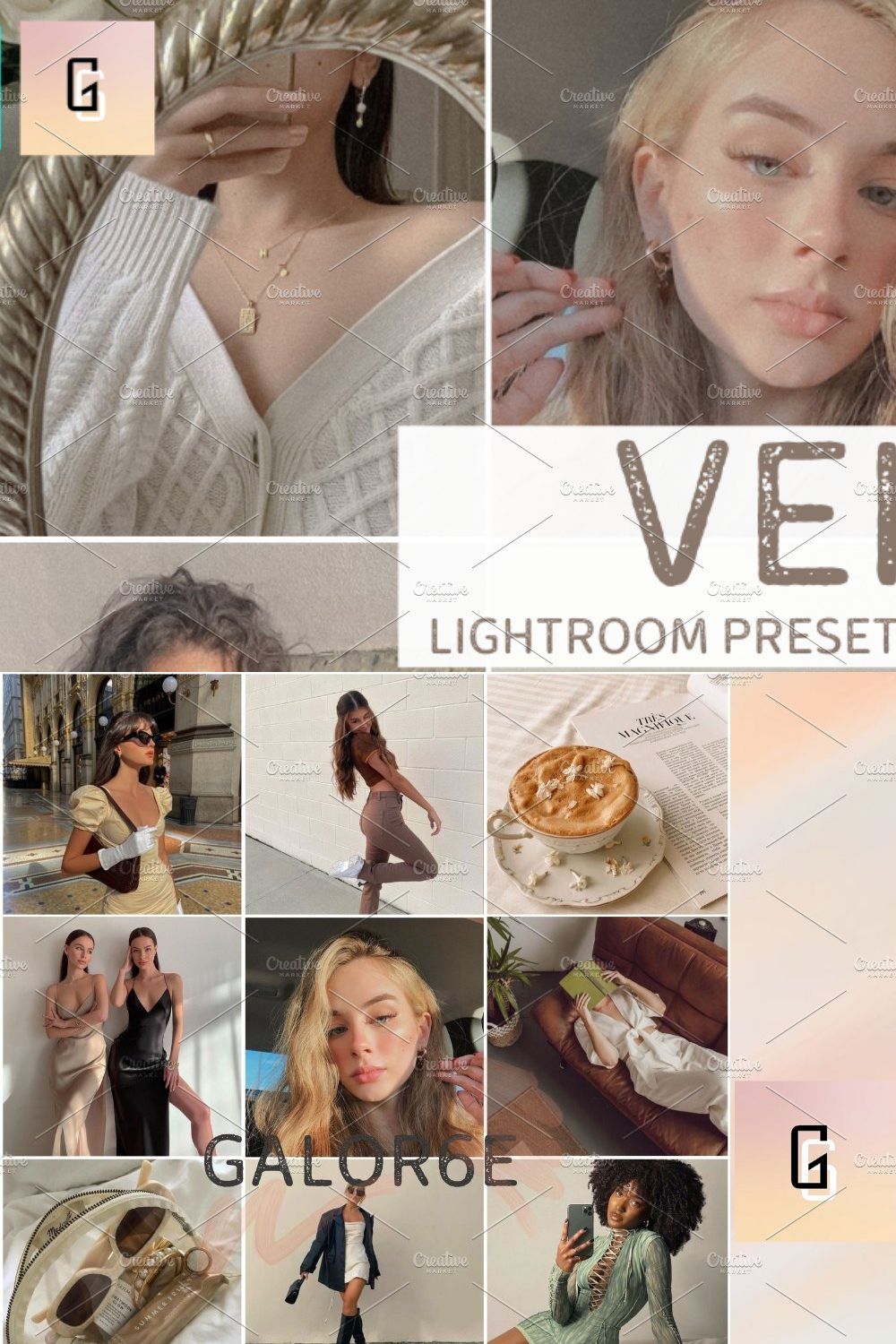 Lightroom Preset VEIL by GALOR6E pinterest preview image.
